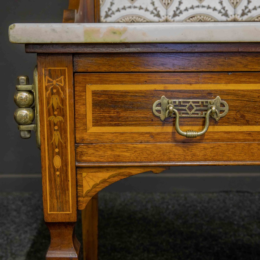 Edwardian Inlaid Washstand View IV