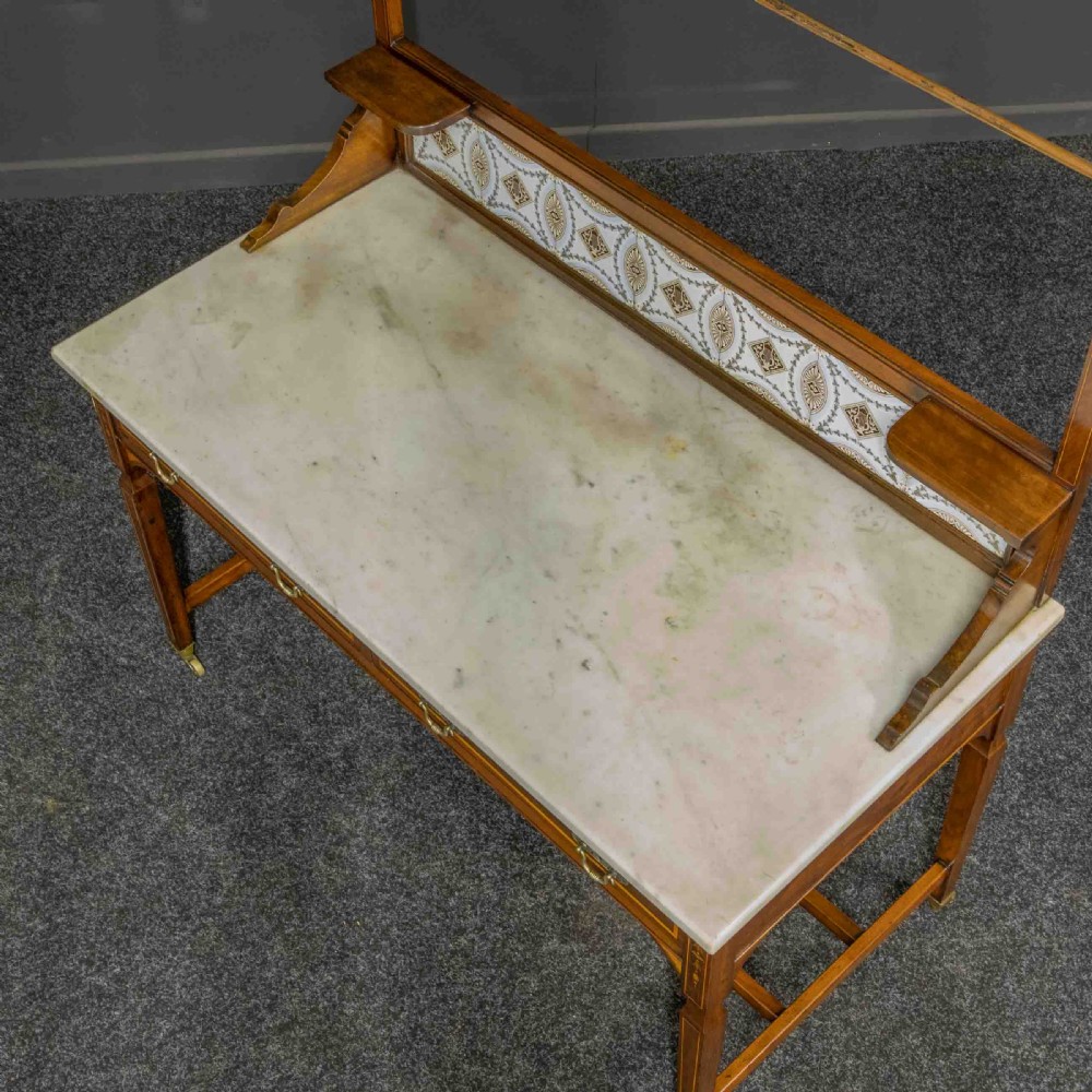 Edwardian Inlaid Washstand View VI