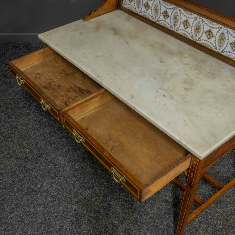 Edwardian Inlaid Washstand View VII