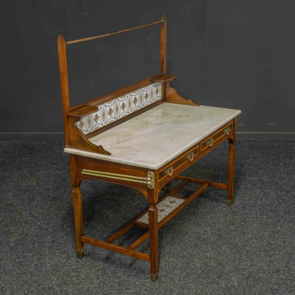 Edwardian Inlaid Washstand View X