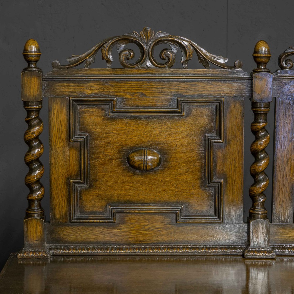 Early 20th Century Jacobean Style Oak Dresser View X