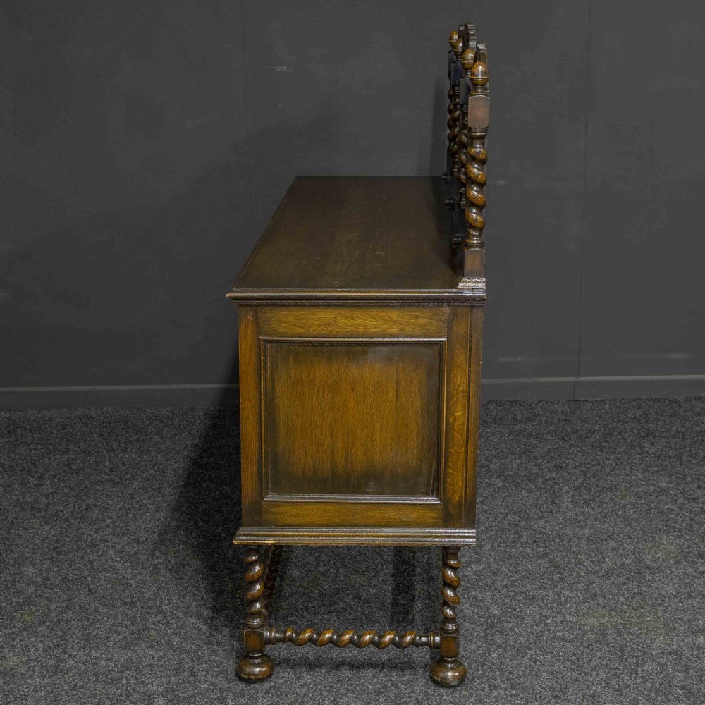 Early 20th Century Jacobean Style Oak Dresser View XI