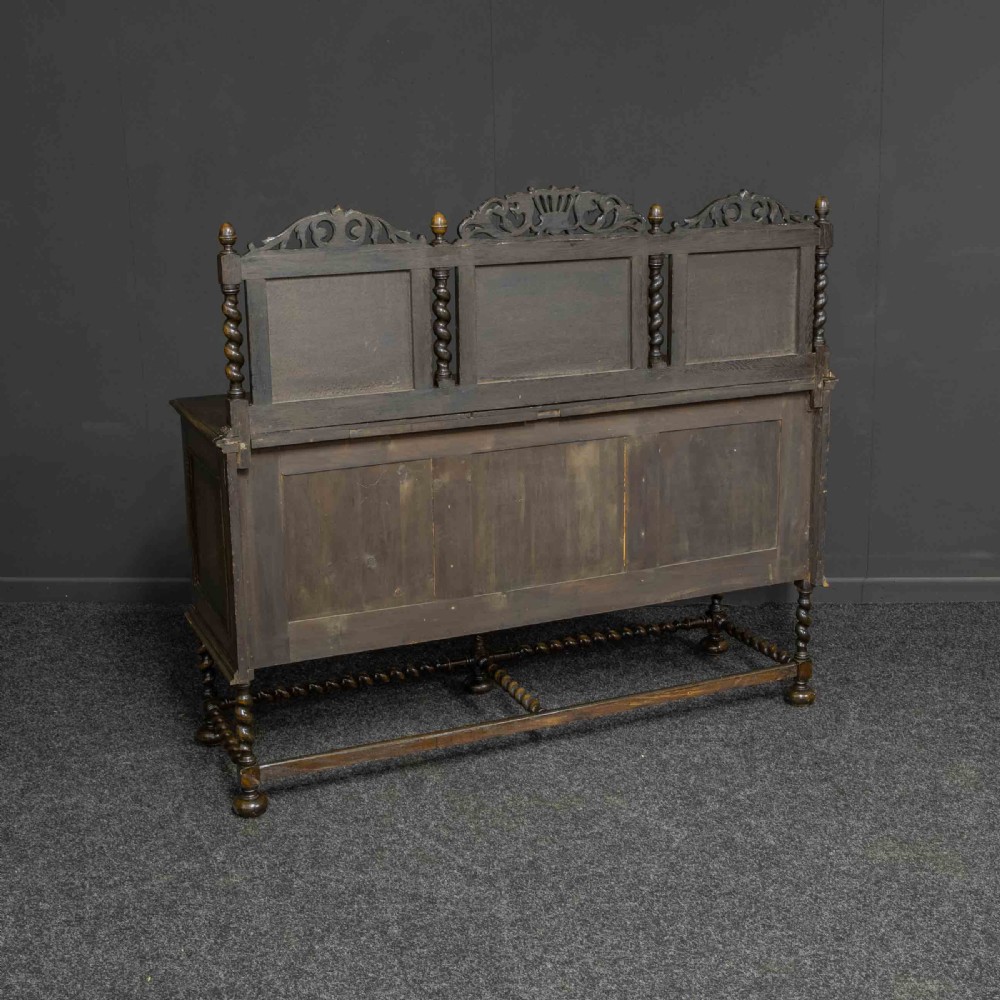 Early 20th Century Jacobean Style Oak Dresser View XII