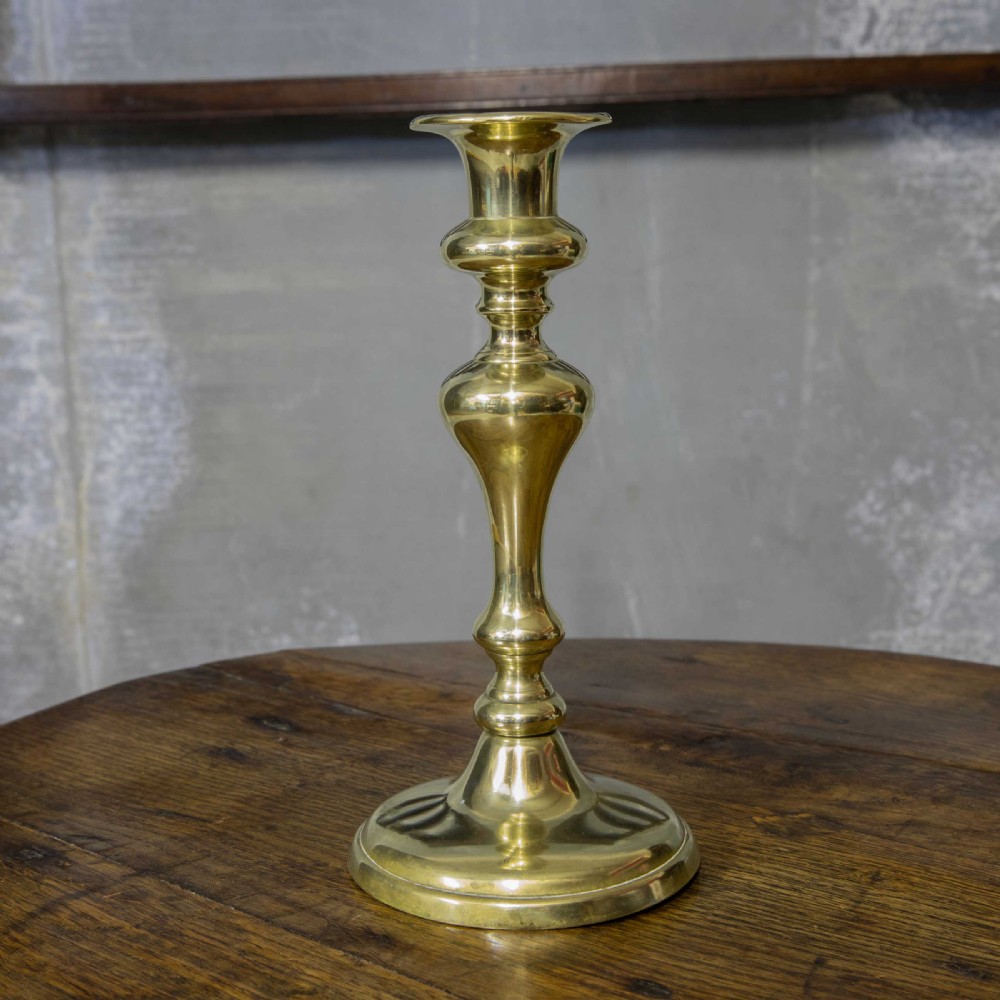 Pair of Early 19th Century Brass Candlesticks View IV
