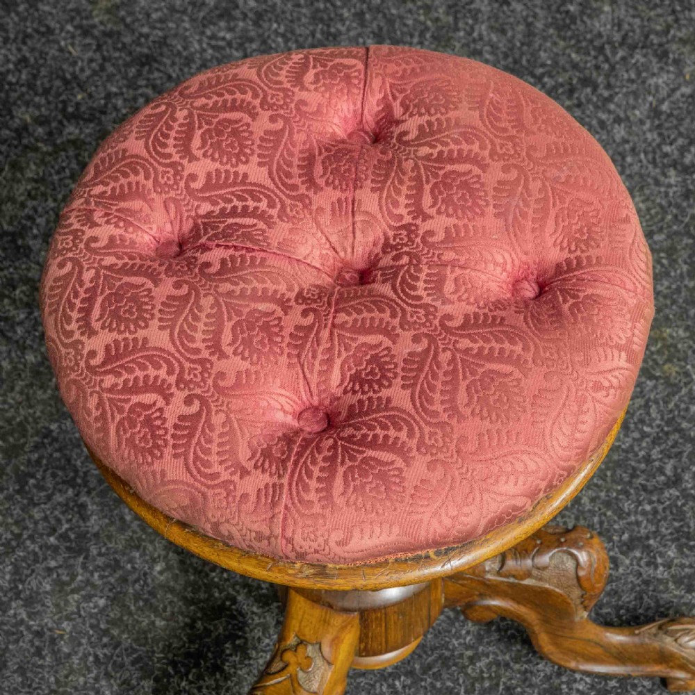 Victorian Rosewood Piano Stool View IV