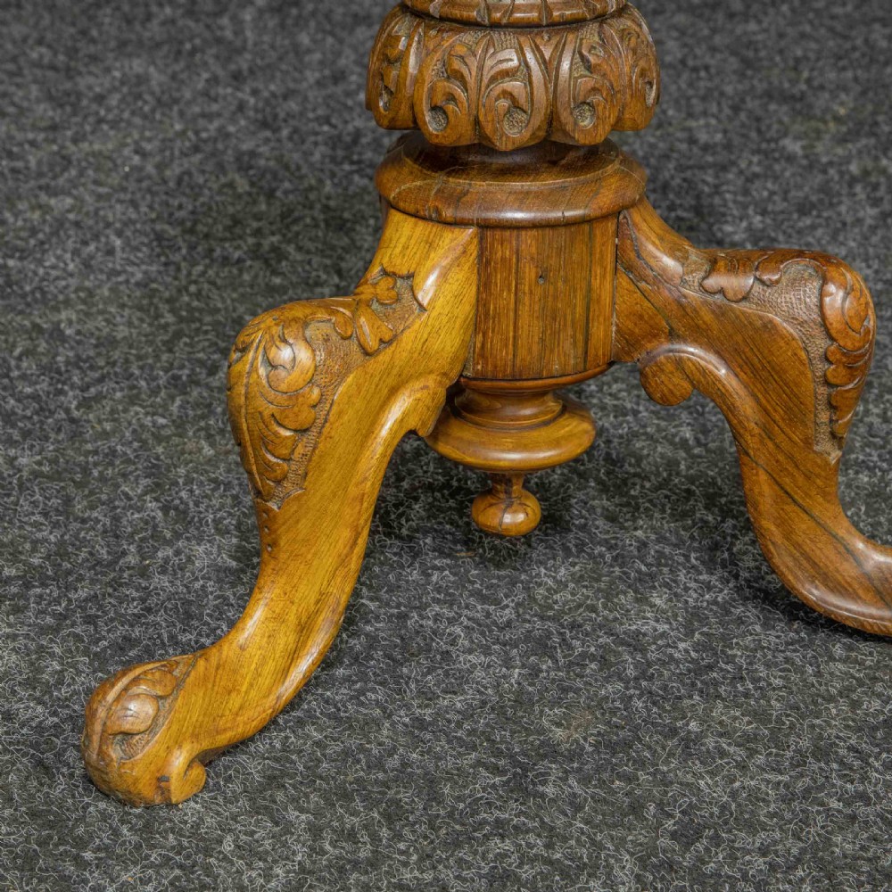 Victorian Rosewood Piano Stool View VII
