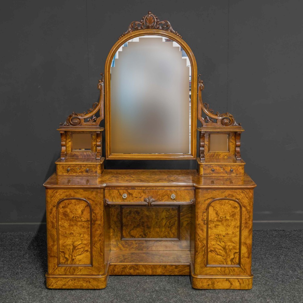 Victorian Burr Walnut Dressing Table View II