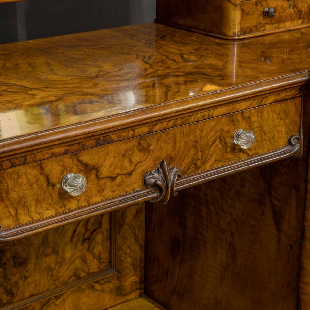 Victorian Burr Walnut Dressing Table View X