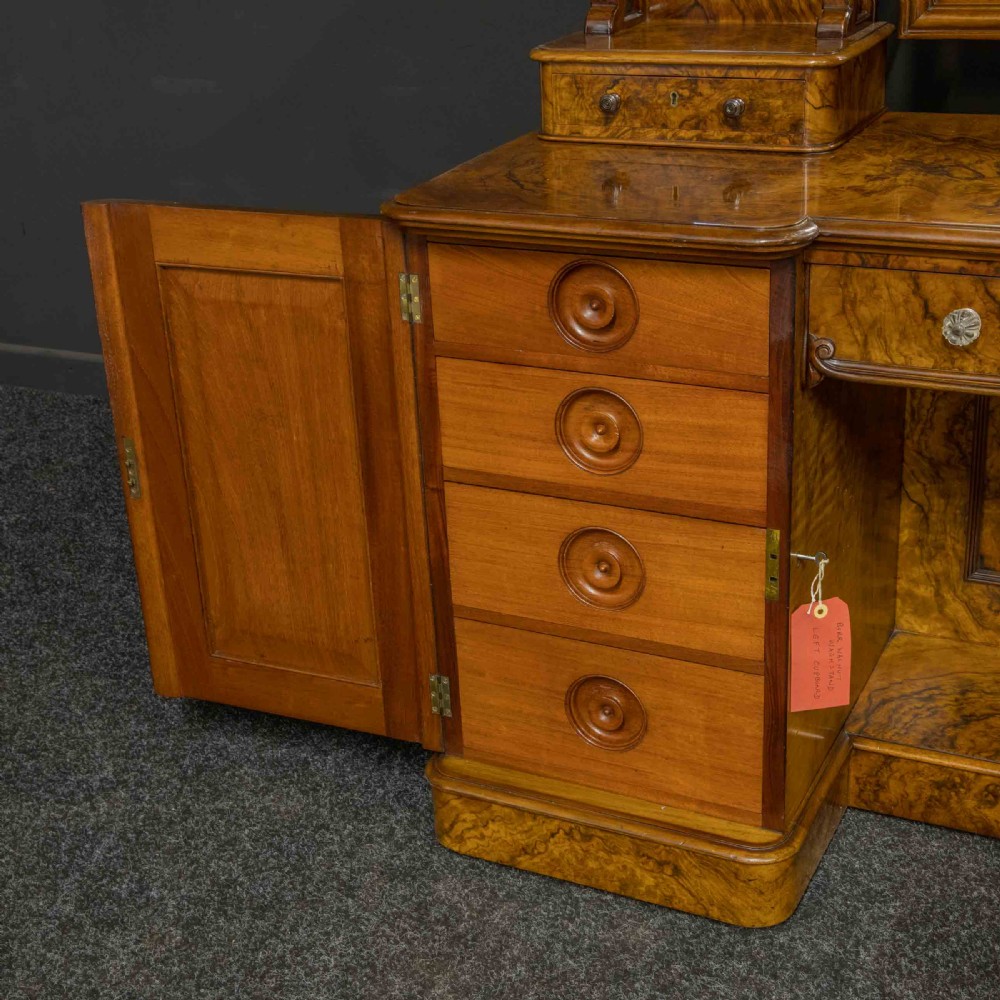 Victorian Burr Walnut Dressing Table View XII