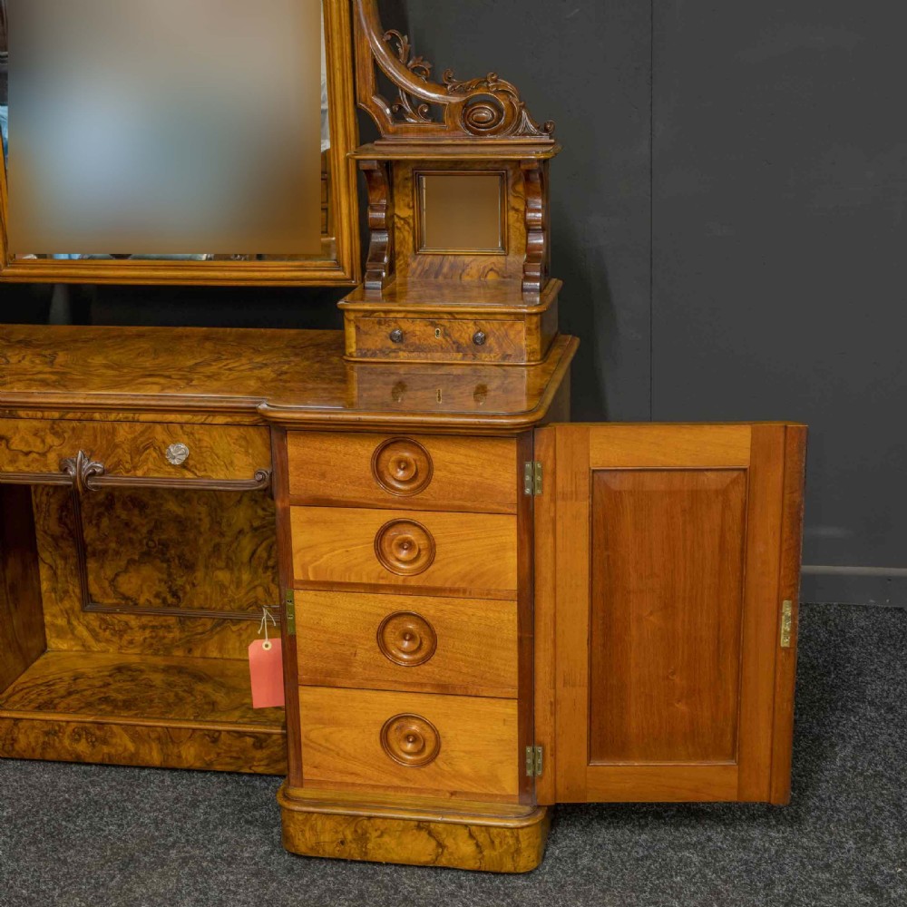 Victorian Burr Walnut Dressing Table View XIV