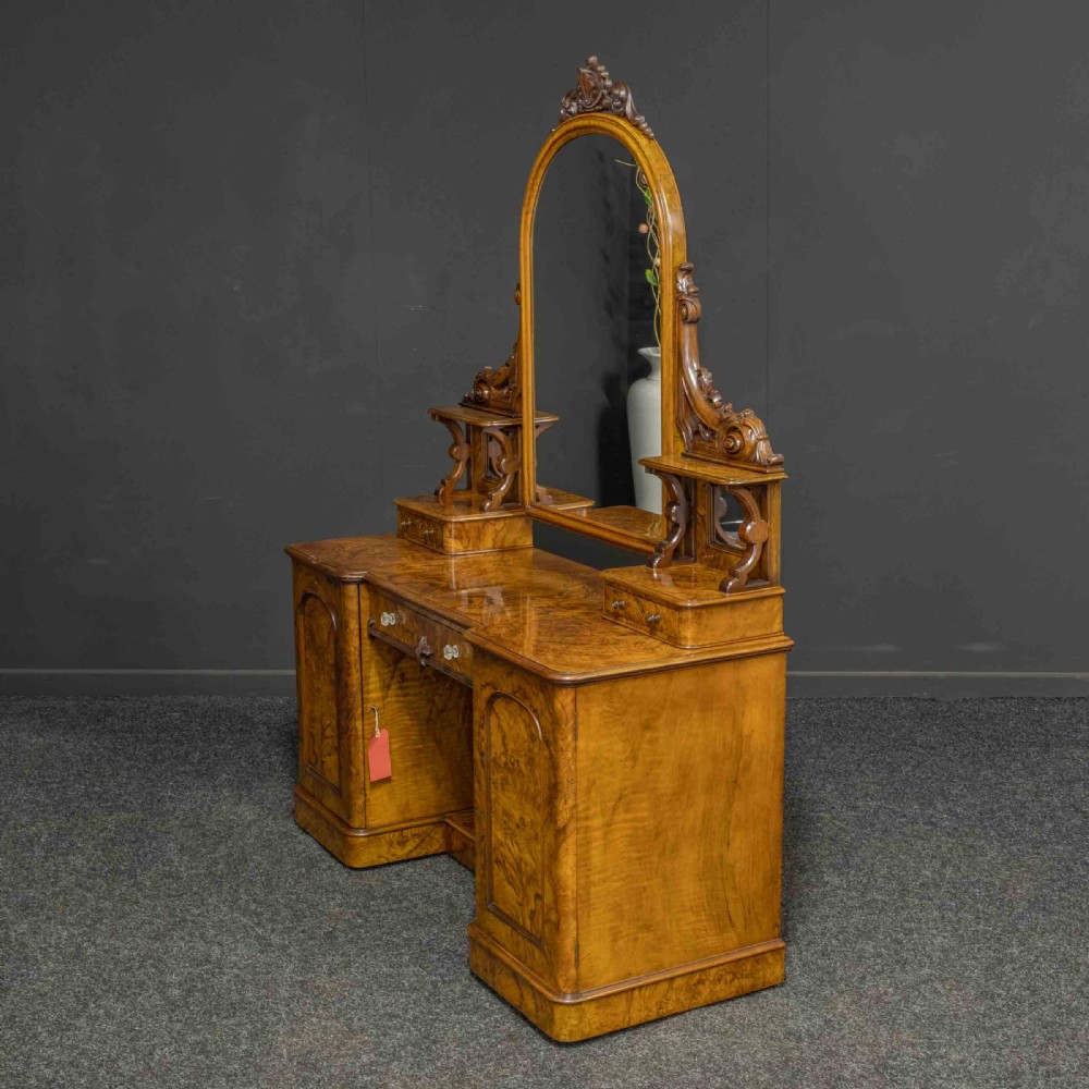 Victorian Burr Walnut Dressing Table View XV