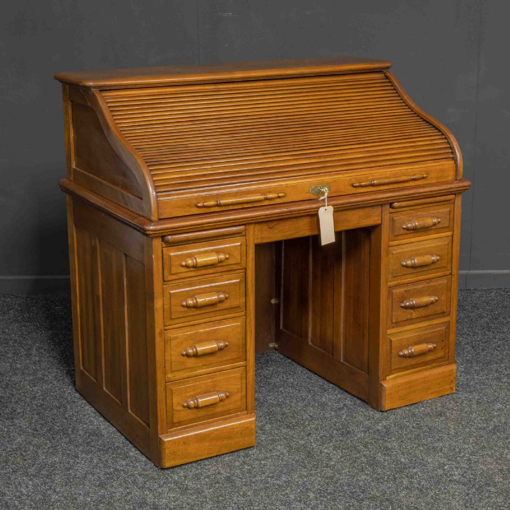 Small Edwardian Roll Top Desk View III