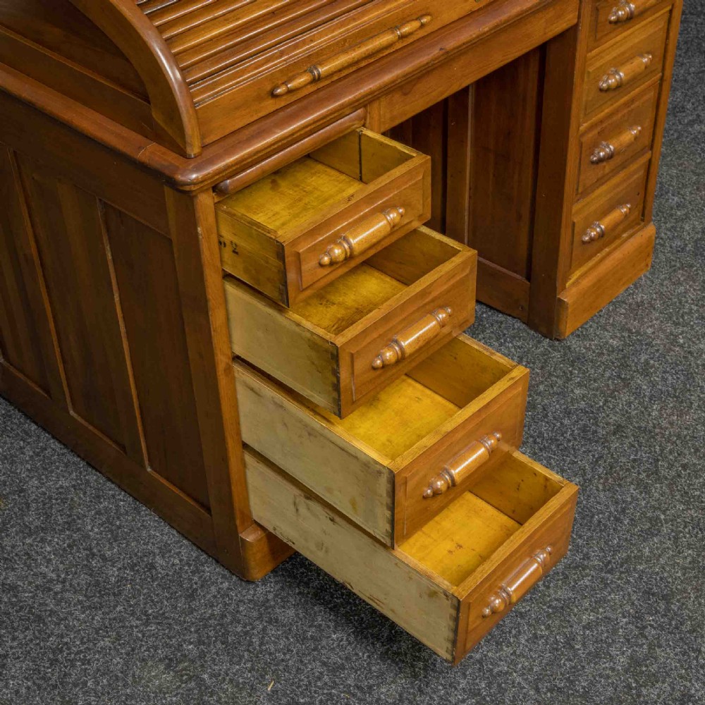Small Edwardian Roll Top Desk View XII