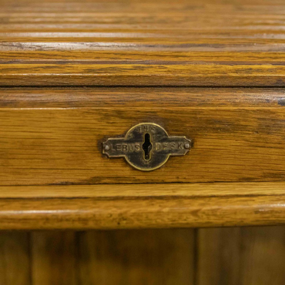 Small Edwardian Oak Desk View IX
