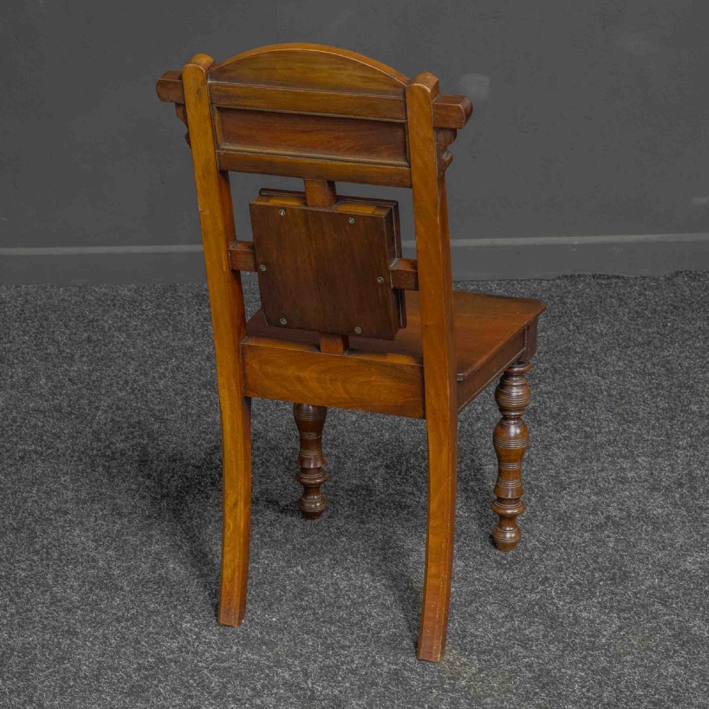 Victorian Walnut Hall Chair View VIII