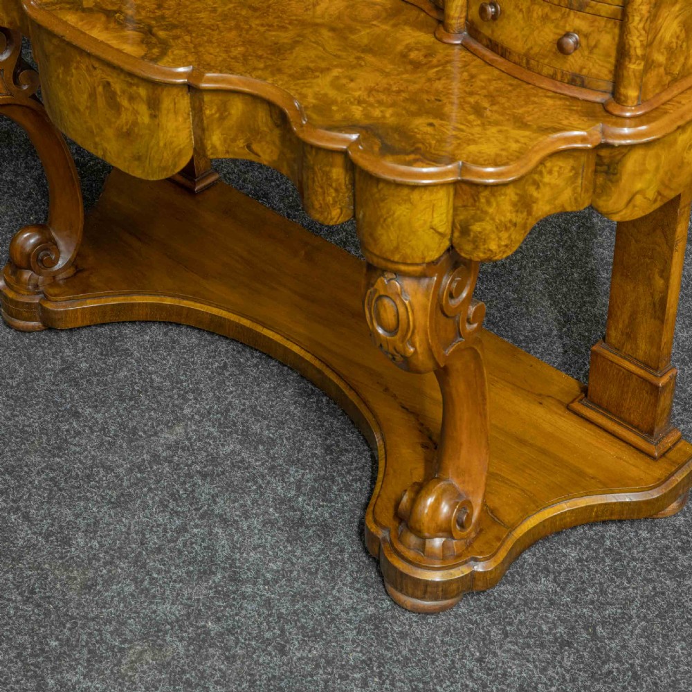 Mid Victorian Burr Walnut Dressing Table View IV