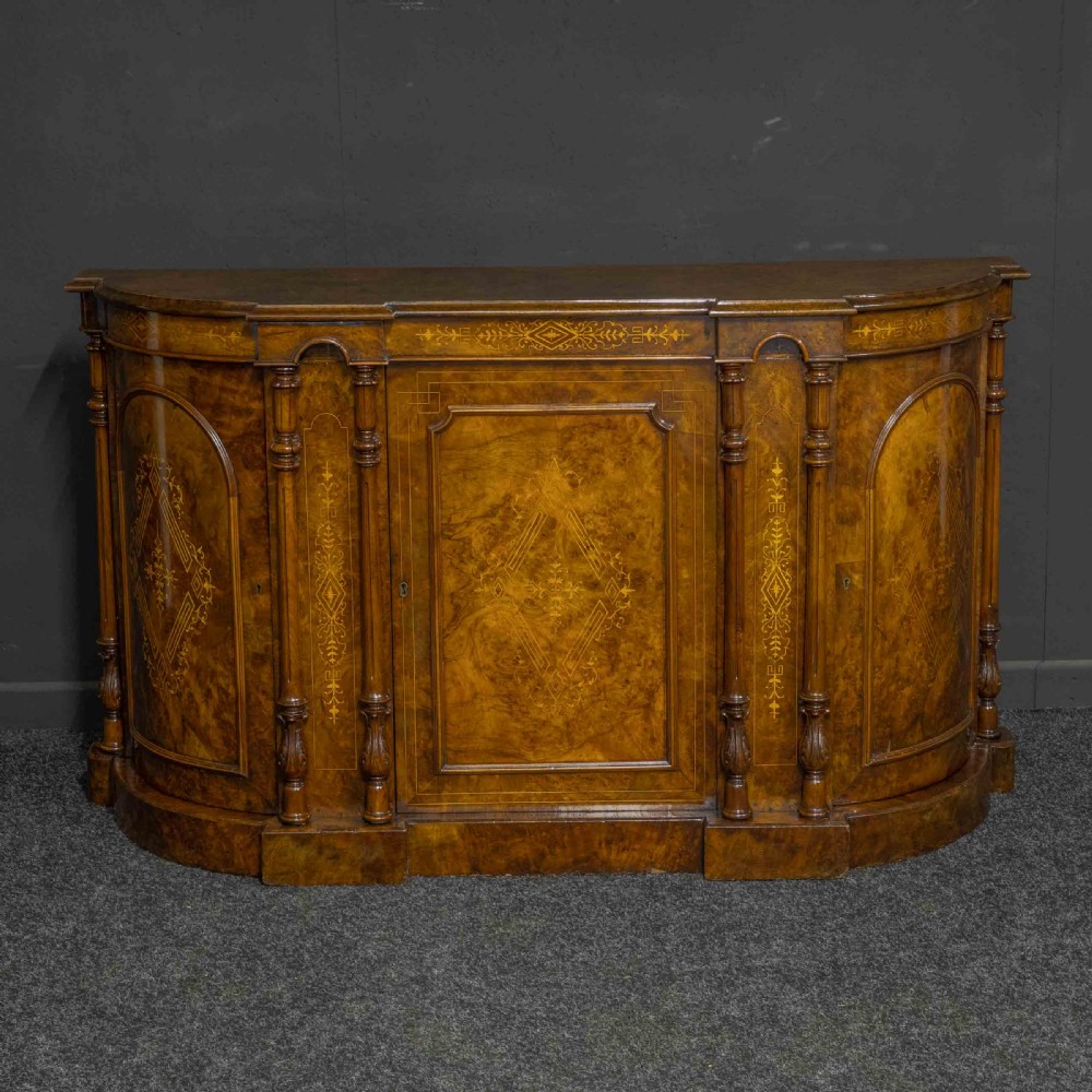 Victorian Walnut Credenza View IV