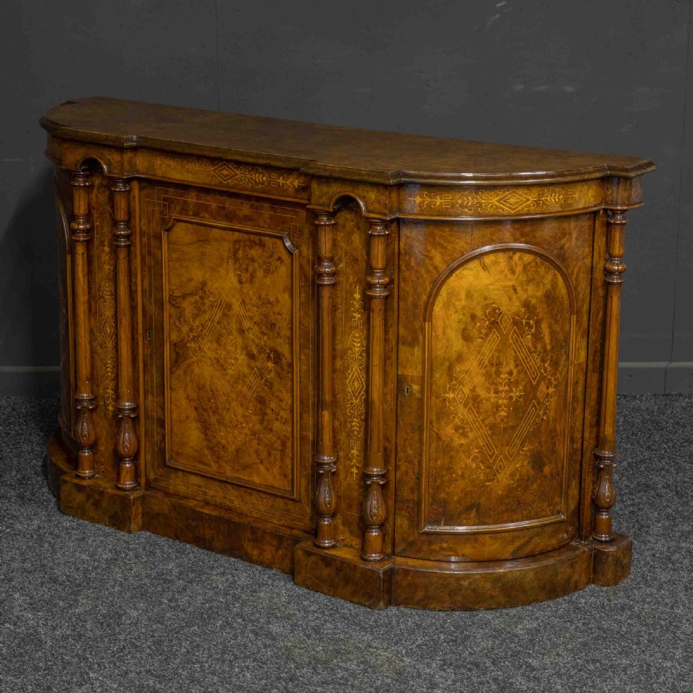 Victorian Walnut Credenza View V