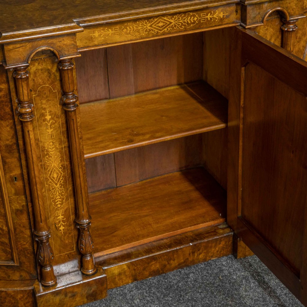 Victorian Walnut Credenza View VII