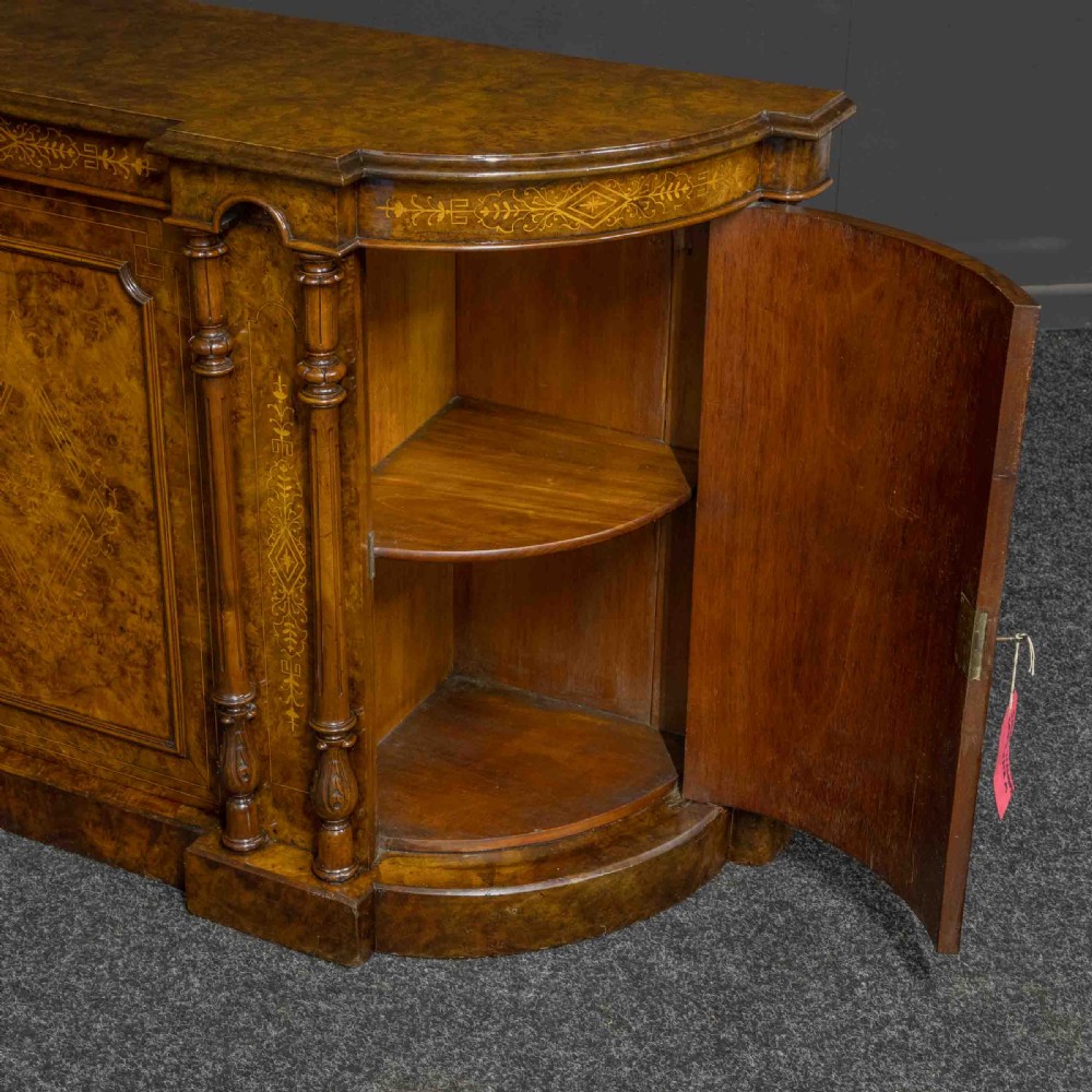 Victorian Walnut Credenza View VIII