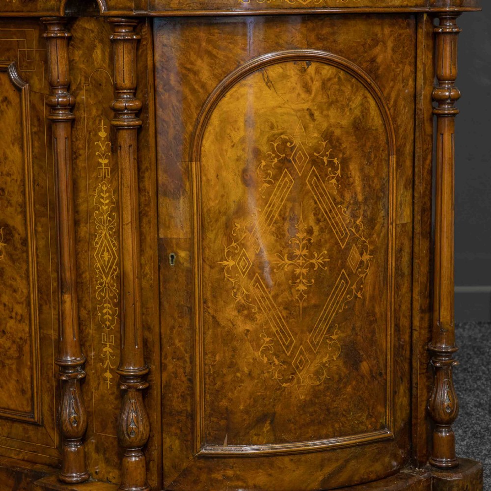 Victorian Walnut Credenza View XIII