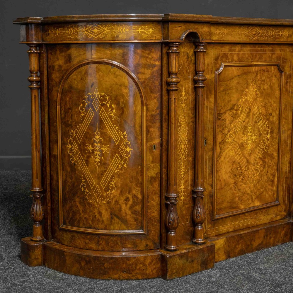 Victorian Walnut Credenza View XV