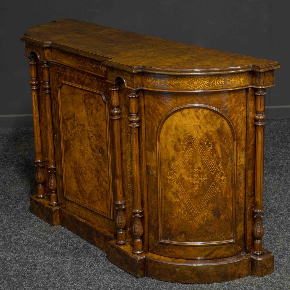 Victorian Walnut Credenza View XVI