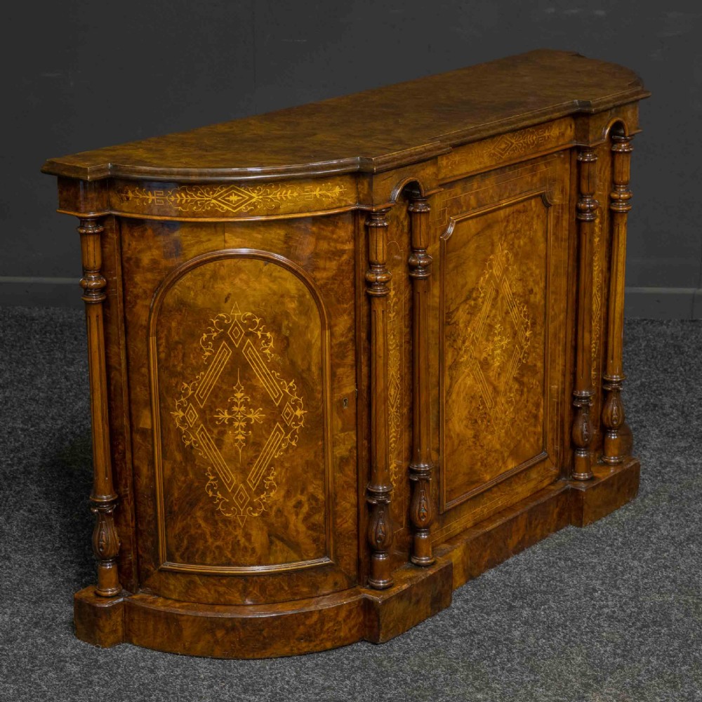 Victorian Walnut Credenza View XVII