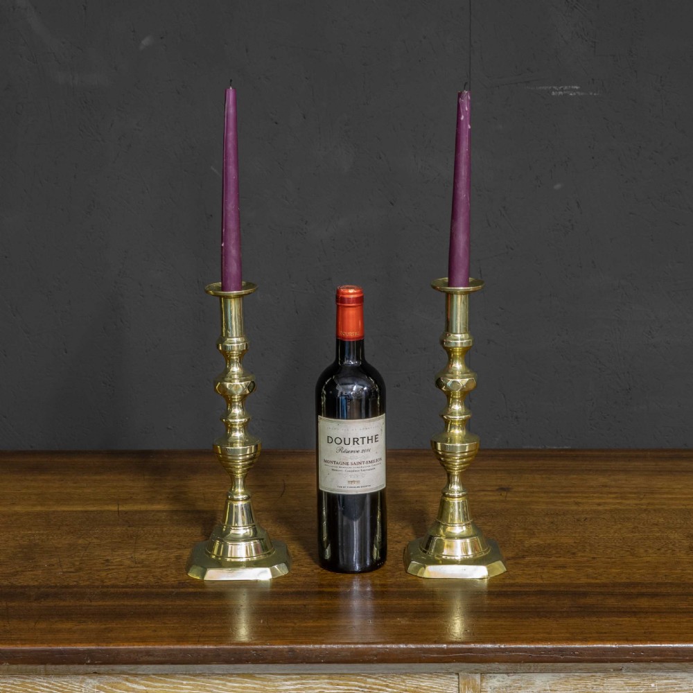 Set of Two Victorian Candlesticks View III