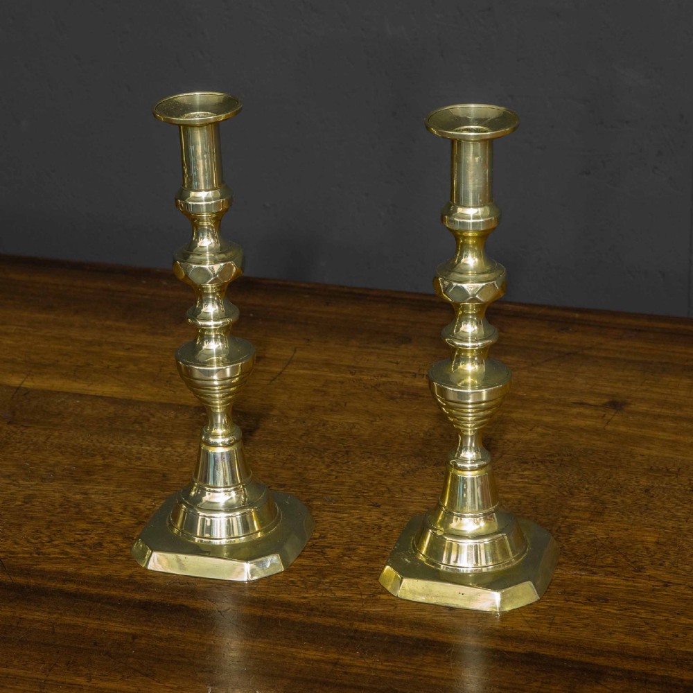 Set of Two Victorian Candlesticks View V