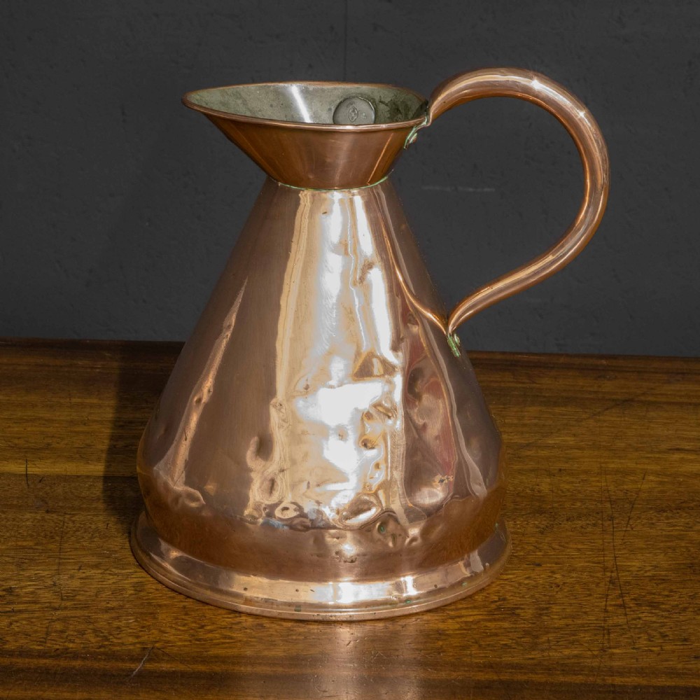 Victorian One Gallon Copper Flagon View III