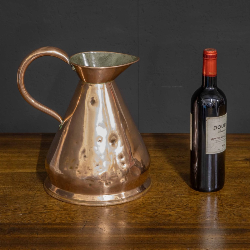 Victorian One Gallon Copper Flagon View VI