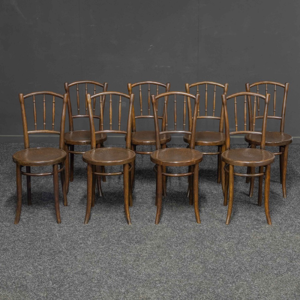 Set of Eight Thonet Bentwood Chairs