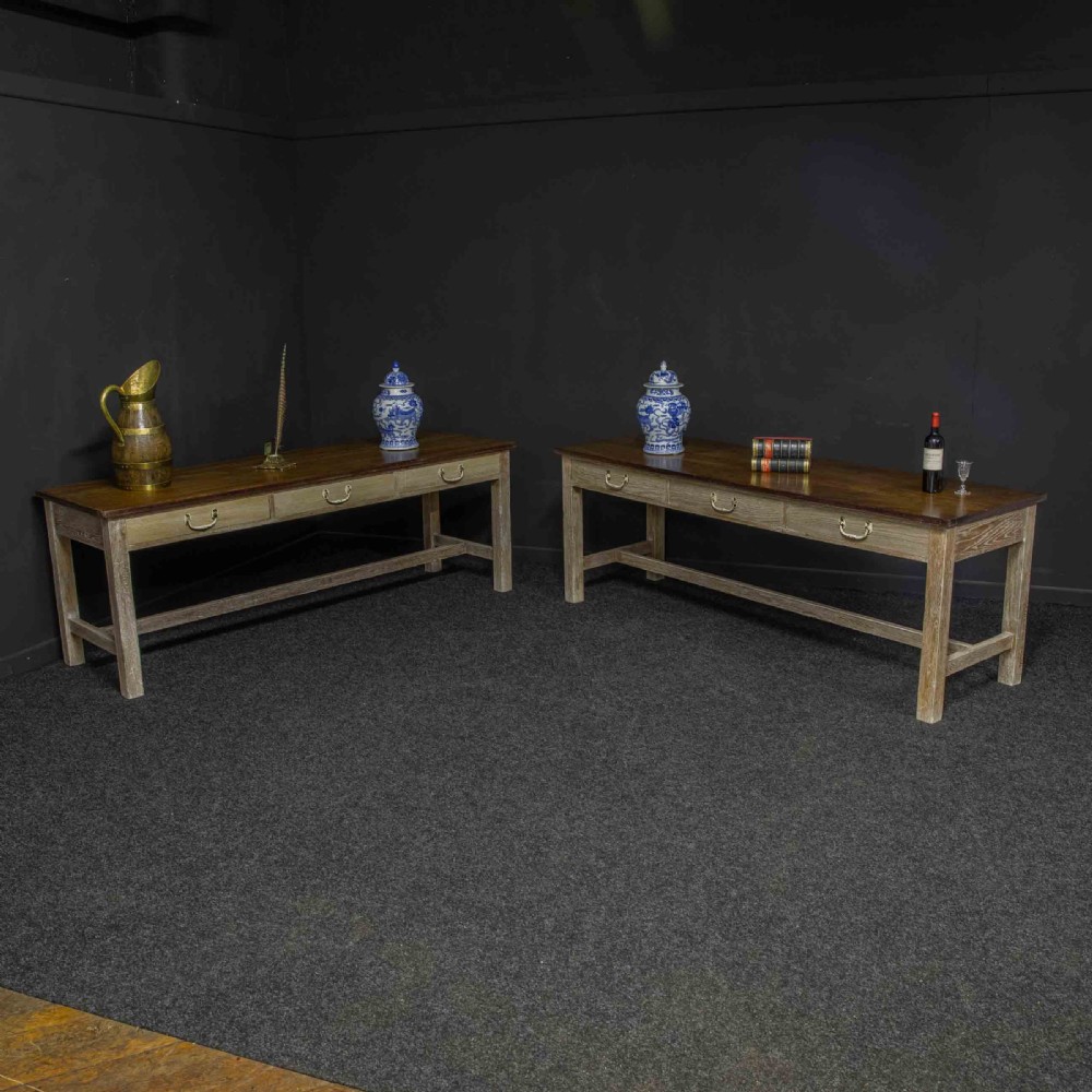 Historic Oak Pair of Tables