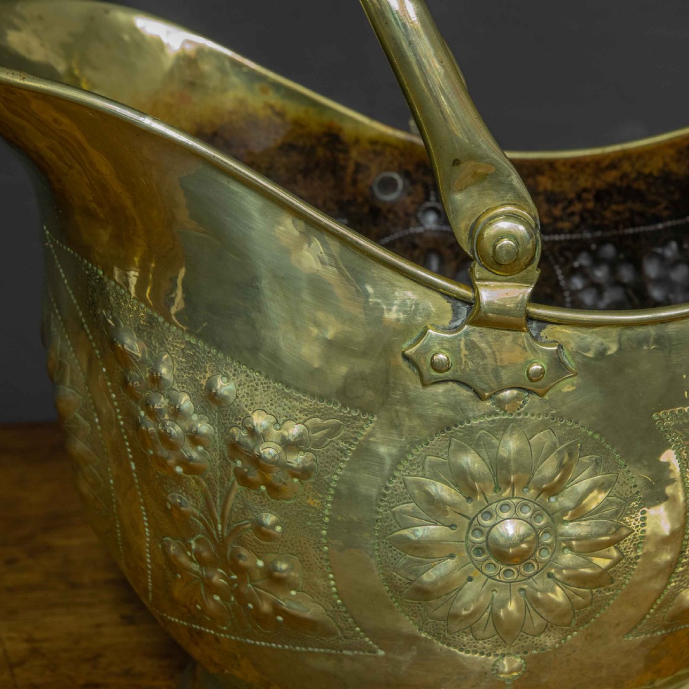 Victorian Brass Coal Helmet View VII