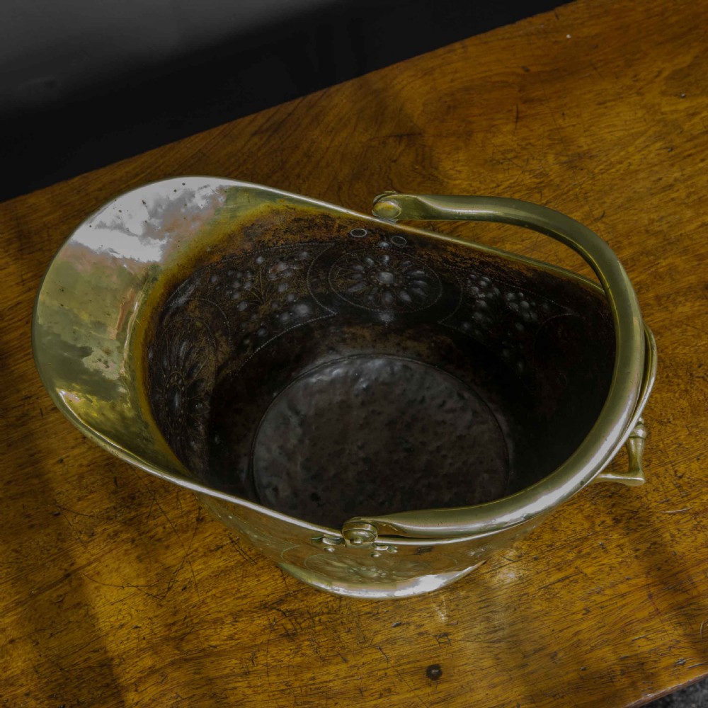 Victorian Brass Coal Helmet View VIII