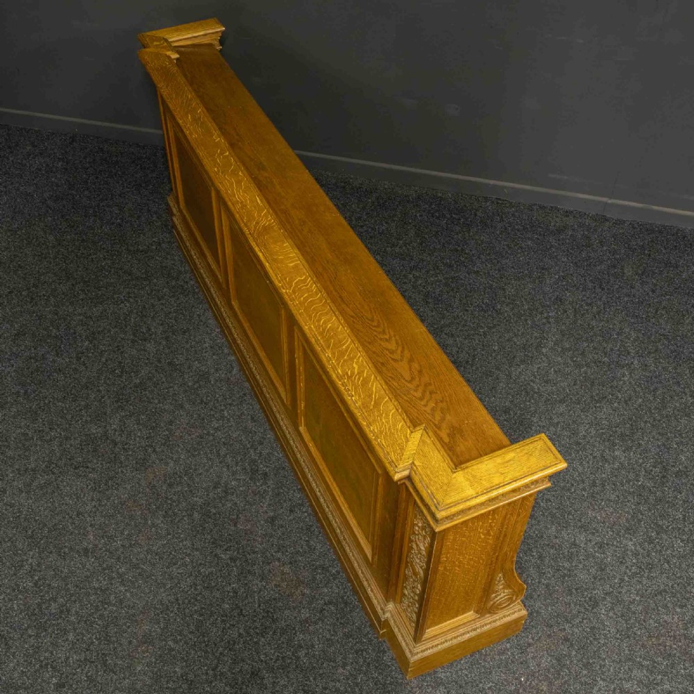 Early 20th Century Pair of Oak Pew Fronts View XIII