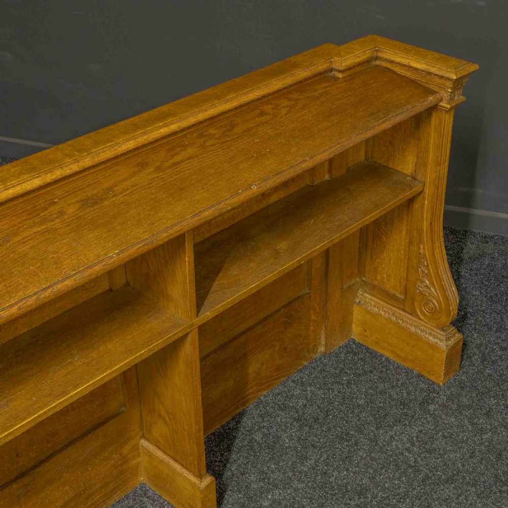 Early 20th Century Pair of Oak Pew Fronts View XV
