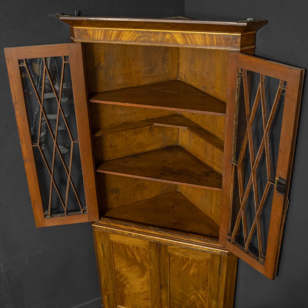 Early 19th Century Mahogany Double Corner Cupboard View IX