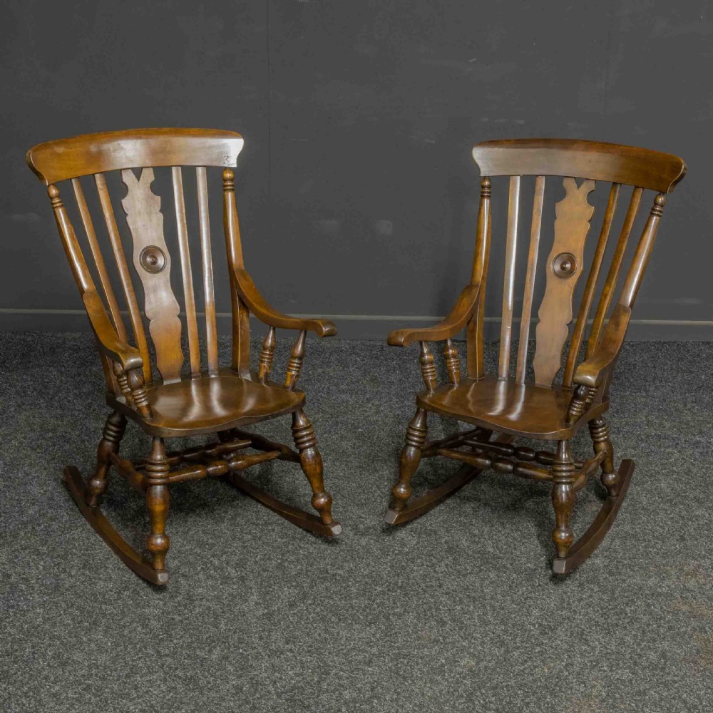 Pair of Victorian Rocking Chairs