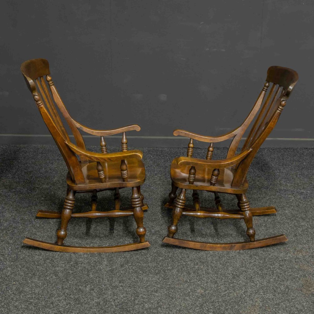 Pair of Victorian Rocking Chairs View II