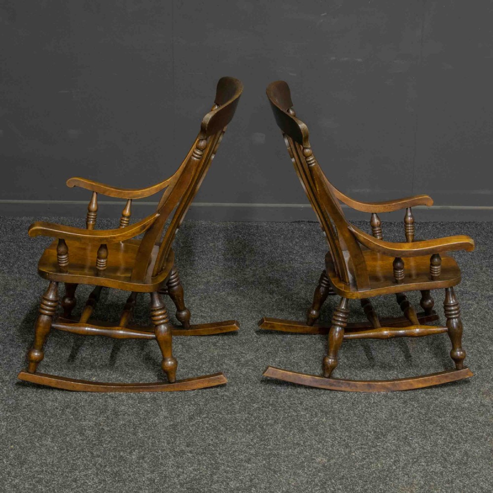 Pair of Victorian Rocking Chairs View V