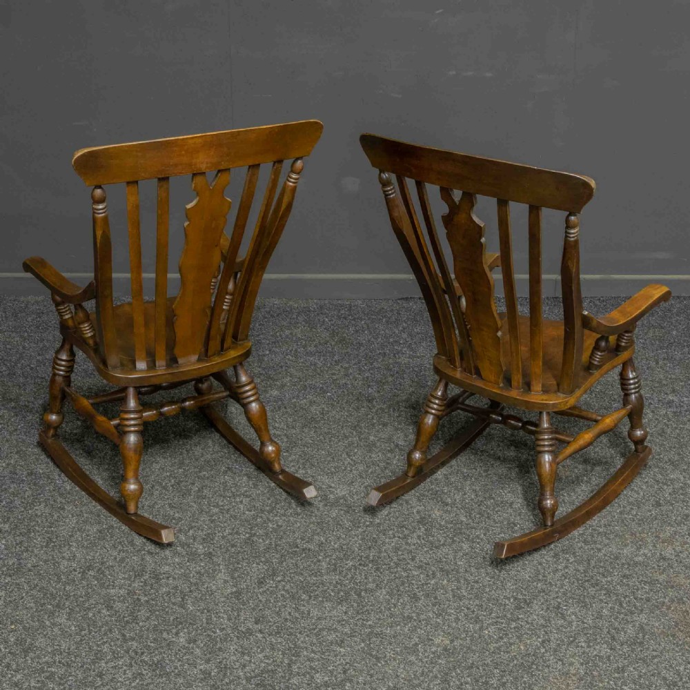 Pair of Victorian Rocking Chairs View VI
