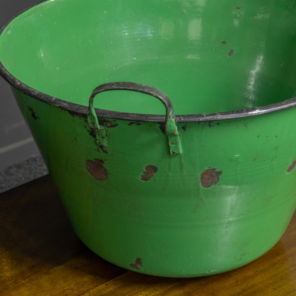 Massive Enamelled Bin View VII
