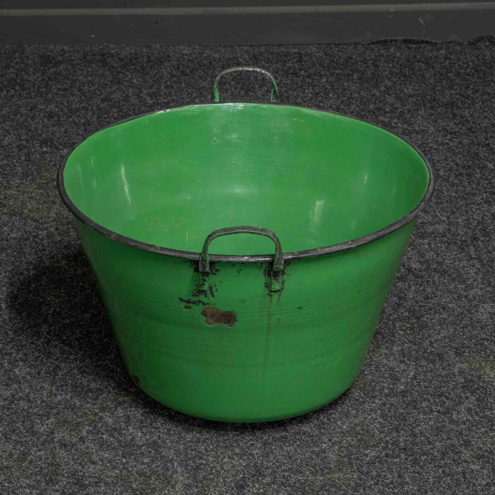 Massive Enamelled Bin View VIII