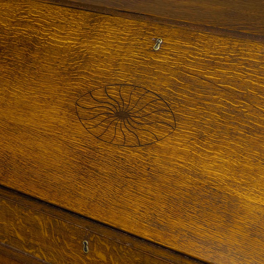 Georgian Oak Bureau View XIV