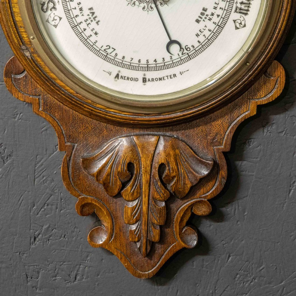 Edwardian Oak Barometer View II