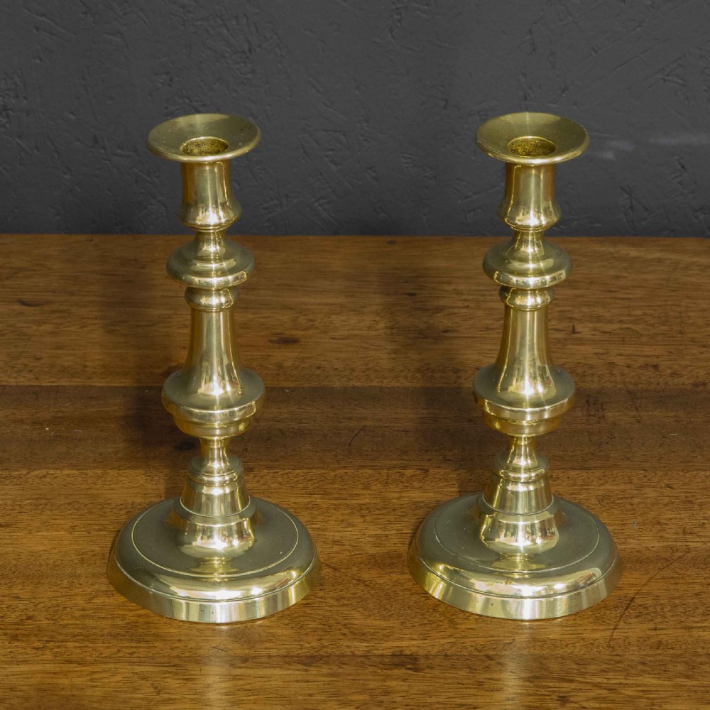 George 3rd Brass Candlesticks