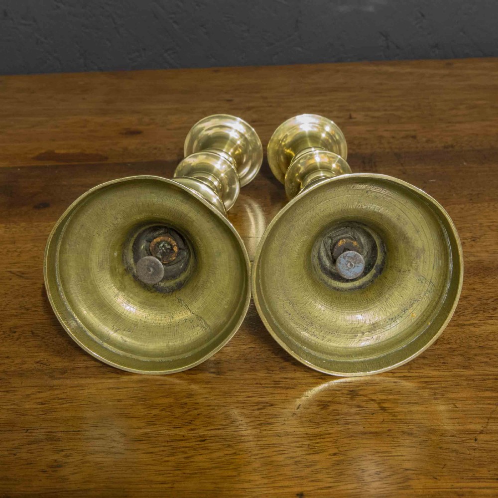 George 3rd Brass Candlesticks View IV