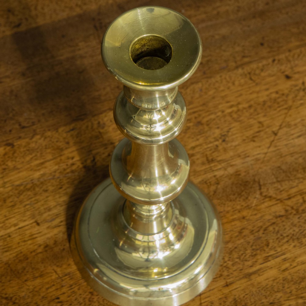 George 3rd Brass Candlesticks View V